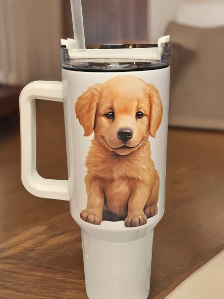 Dog Tumbler Gift UK, 40oz Stanley Style